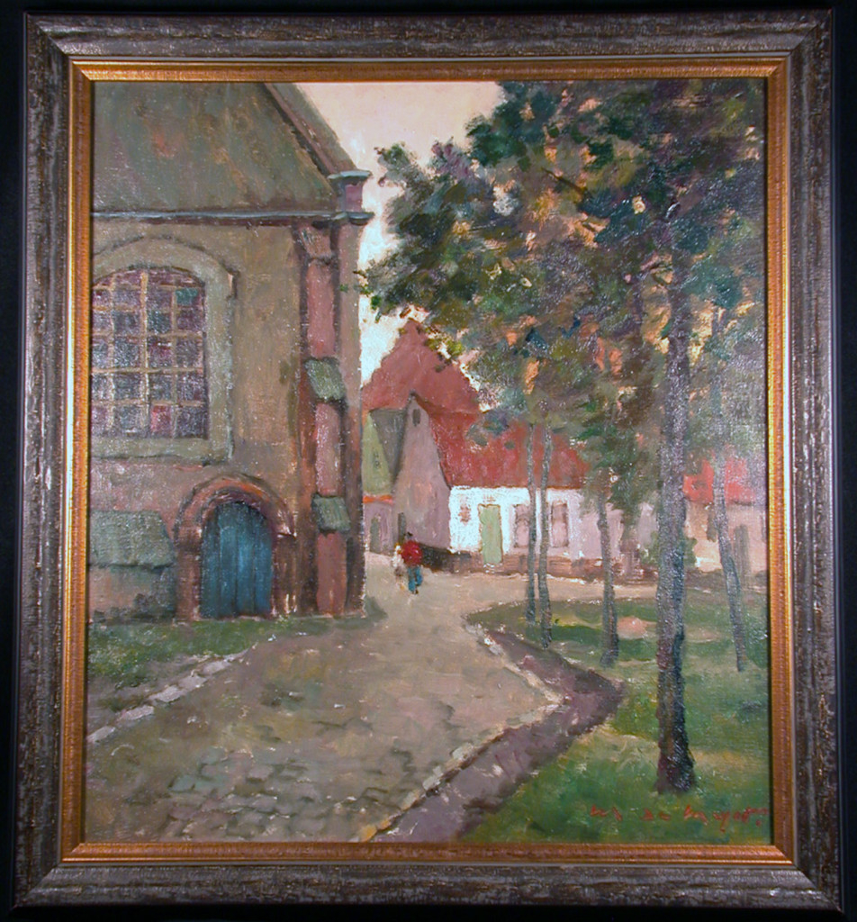 Original Maurice De Meyer Oil Painting 